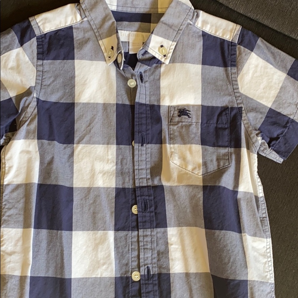 Burberry boy 4y checkered shirt
